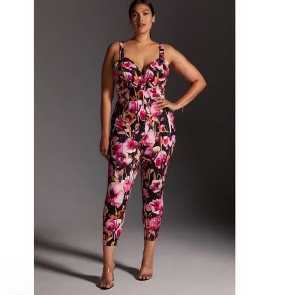 ANTHROPOLOGIE ⭐️ floral jumpsuit - Picture 1 of 10